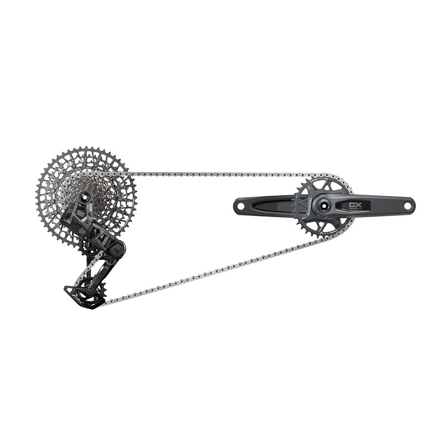 SRAM GX Eagle T-Type MTB Build Kit - Crisp Shifting, Durable Aluminum Crankset