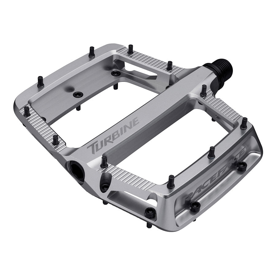 Raceface, Turbine, Platform Pedals, Body: Aluminum, Spindle: Cr-Mo/Steel, 9/16'', Black, Pair