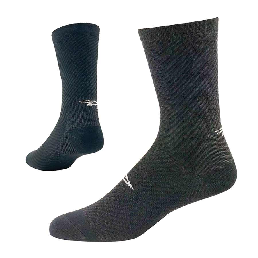 DeFeet, Evo 6'' Carbon, Socks, Carbon/Black Poly, M