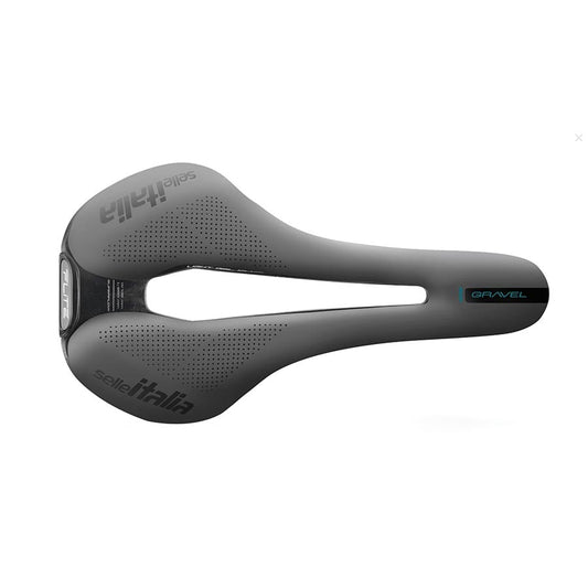 Selle Italia, Flite Boost Gravel Ti 316 Superflow S, Saddle, 250 x 135mm, Unisex, 228g, Black/Grey